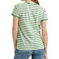 Camiseta masculina Lucky Brand de manga curta e gola redonda Lucky You listrada, verde, tamanho GG
