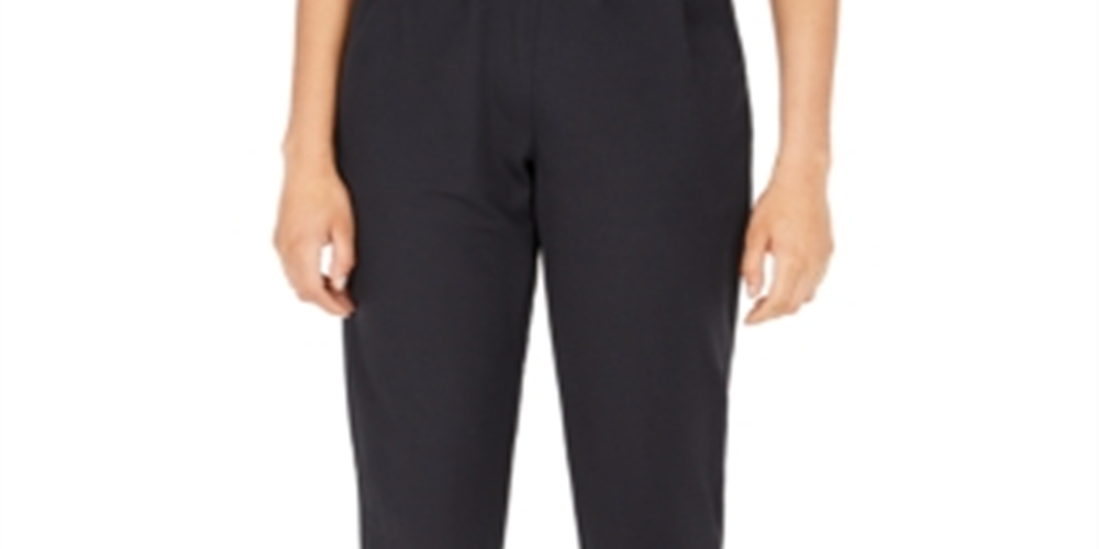 Calça plissada Indigo Rein Junior, preta, tamanho GG