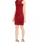Vestido tubinho estampado Calvin Klein feminino vermelho tamanho 6 petite