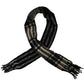 Free People Women's Gemini Blanket Xadrez Cachecol de Inverno Preto Tamanho Regular