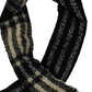 Free People Women's Gemini Blanket Xadrez Cachecol de Inverno Preto Tamanho Regular