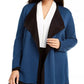 Cardigan feminino Anne Klein Plus Double Face Azul Tamanho 0X