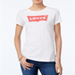 Camiseta Levi's Slim Crew Neck Feminina Branca Tamanho Grande