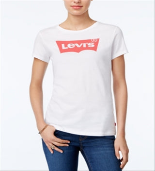Levi's Women's Slim Crew Neck Tee White Size Large