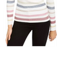 Suéter listrado feminino INC International Concepts, branco, tamanho XX-G