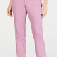 Jeans feminino estilo &amp; co com controle de barriga, perna reta, rosa, tamanho 6