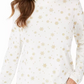 Karen Scott Blusa Feminina Snowy Glory Gola Falsa Branca Tamanho XS