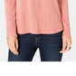 Camiseta térmica feminina de algodão estilo &amp; co, tamanho coral, PP