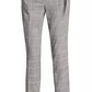 Calça xadrez DKNY Essex com cinto e tornozelo, cinza, tamanho 10, pequena