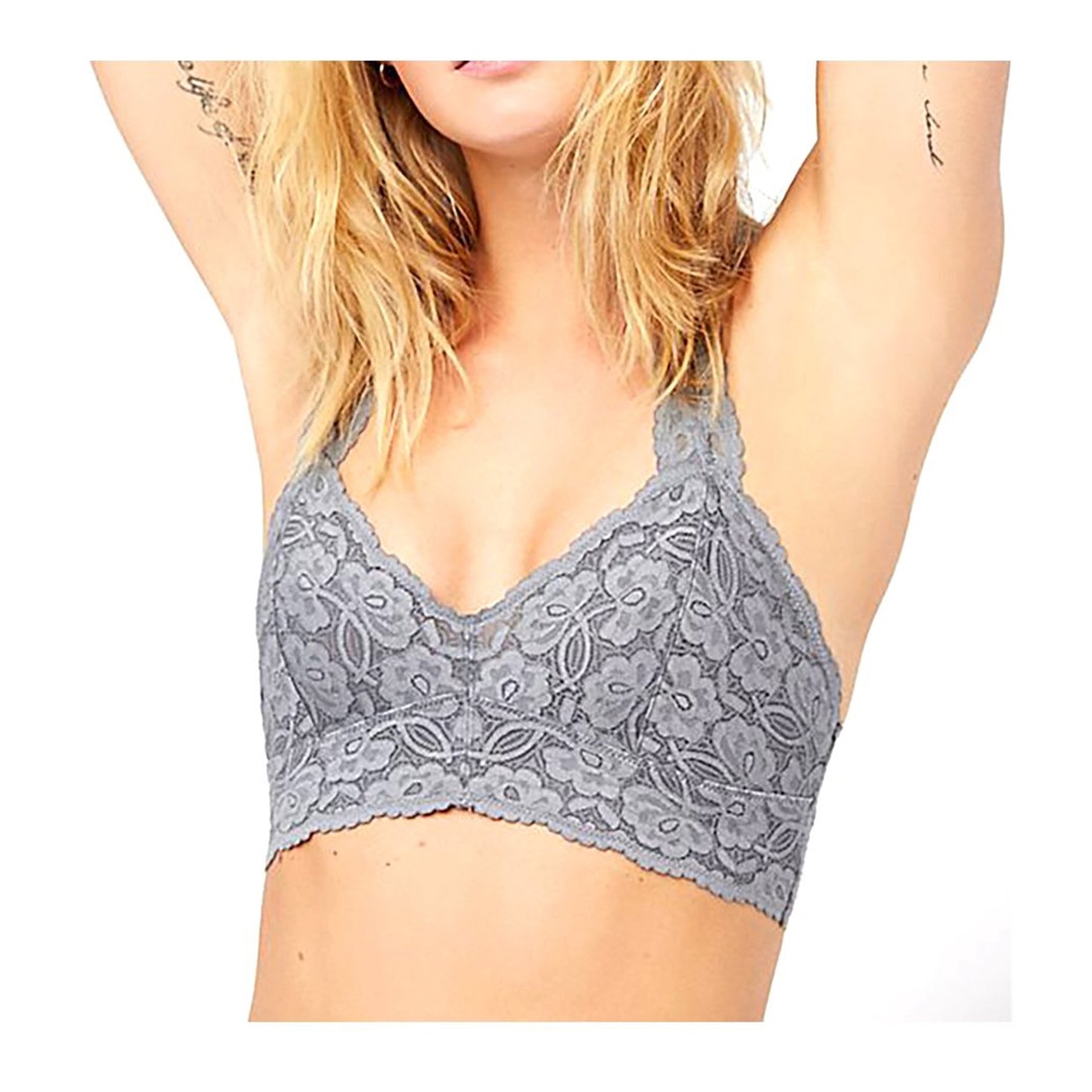 Bralette Halter Feminino Free People Cinza Tamanho Médio