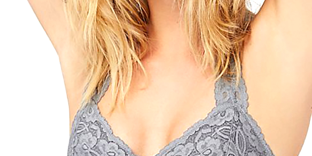 Bralette Halter Feminino Free People Cinza Tamanho Médio