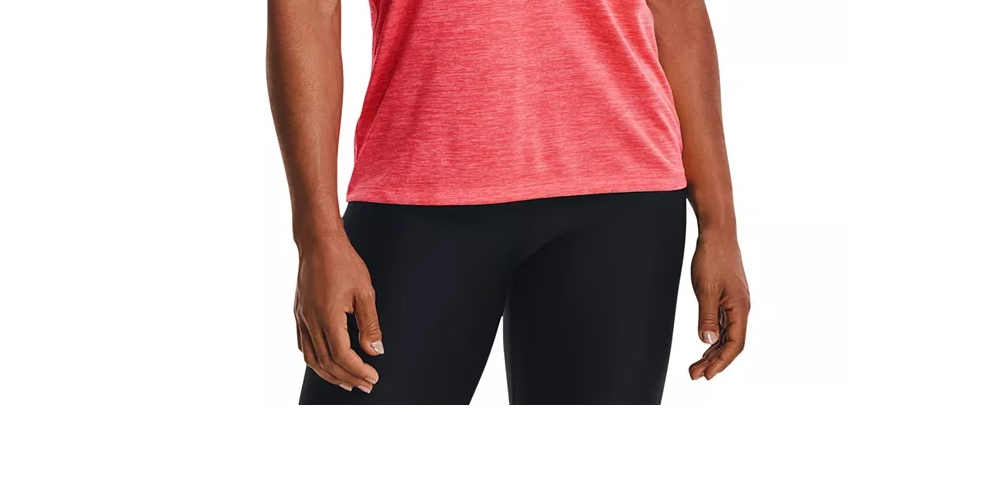 Camiseta Under Armour Twisted Tech Gola V Feminina Rosa Tamanho XS