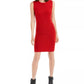 Vestido suéter feminino sem mangas Maison Jules vermelho tamanho X-Large