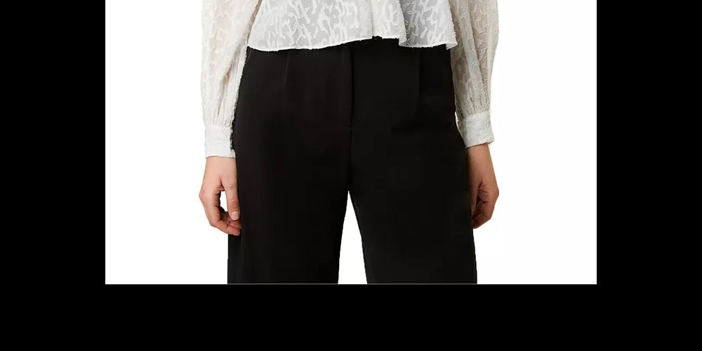 Blusa feminina Brenna Fil Coupe da French Connection, branca, tamanho 12