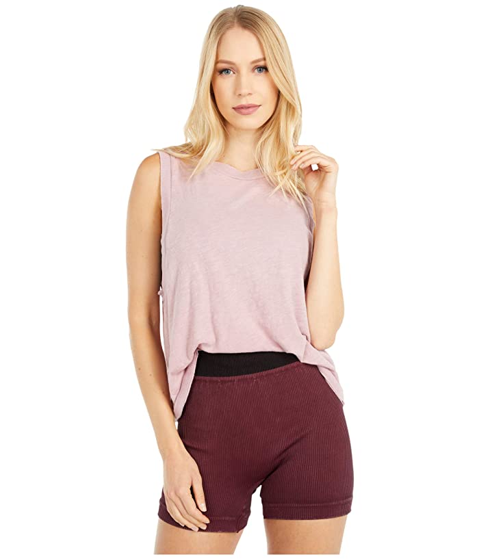 Camiseta sem mangas Love da Free People para mulheres, rosa, tamanho pequeno