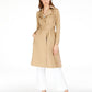 INC International Concepts Casaco longo feminino com renda nas costas, marrom, tamanho GG