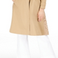 INC International Concepts Casaco longo feminino com renda nas costas, marrom, tamanho GG