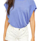 Camiseta Halo Feminina Free People Azul Tamanho Grande