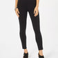 Leggings skinny femininas com acabamento em renda, estilo &amp; co, pretas, tamanho pequeno P