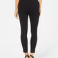 Leggings skinny femininas com acabamento em renda, estilo &amp; co, pretas, tamanho pequeno P