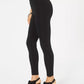 Leggings skinny femininas com acabamento em renda, estilo &amp; co, pretas, tamanho pequeno P