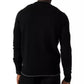 Suéter de malha texturizada masculino Sean John, preto, tamanho XX-G