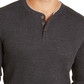 Camisa Henley Masculina Club Room Cinza Tamanho Grande