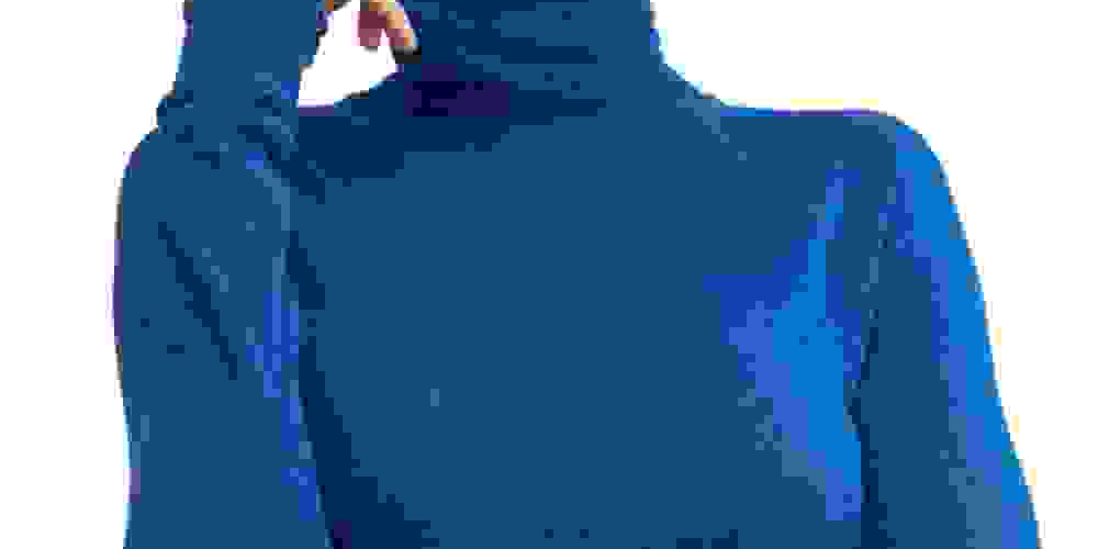 Blusa térmica feminina Skyline gola alta azul tamanho grande da Free People