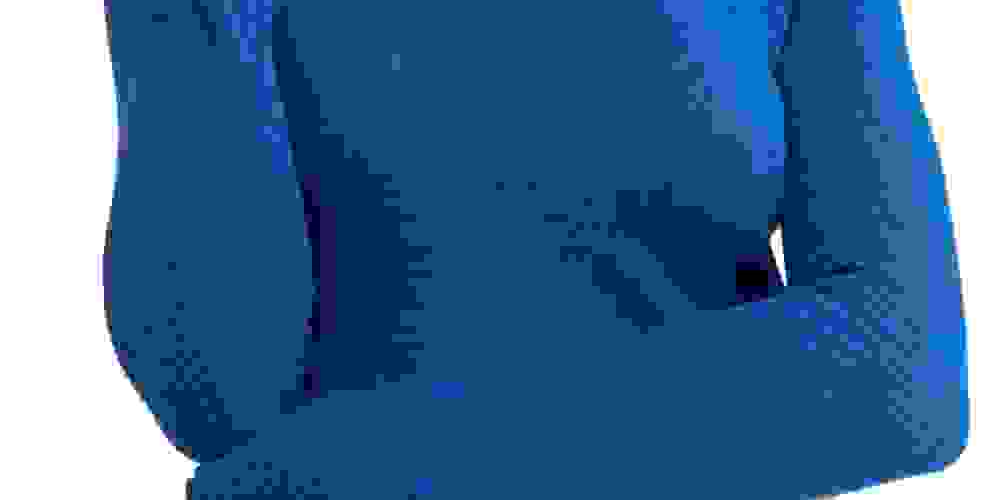 Blusa térmica feminina Skyline gola alta azul tamanho grande da Free People