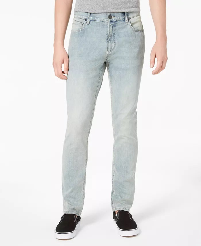 Calça jeans masculina American Rag Slim Fit Stretch Azul Tamanho 29X30