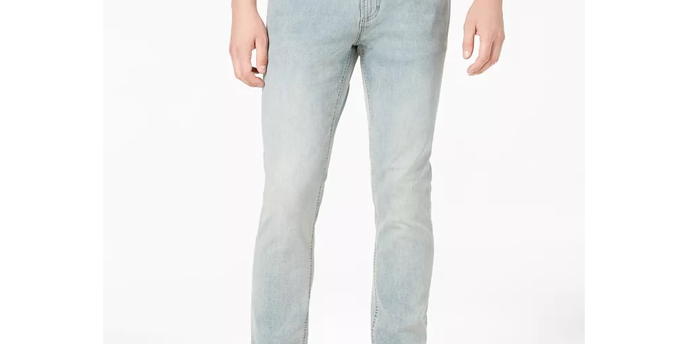 Calça jeans masculina American Rag Slim Fit Stretch Azul Tamanho 29X30