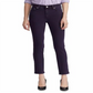 Calça jeans feminina Ralph Lauren com zíper e bolsos no tornozelo, perna reta, roxa, tamanho 14