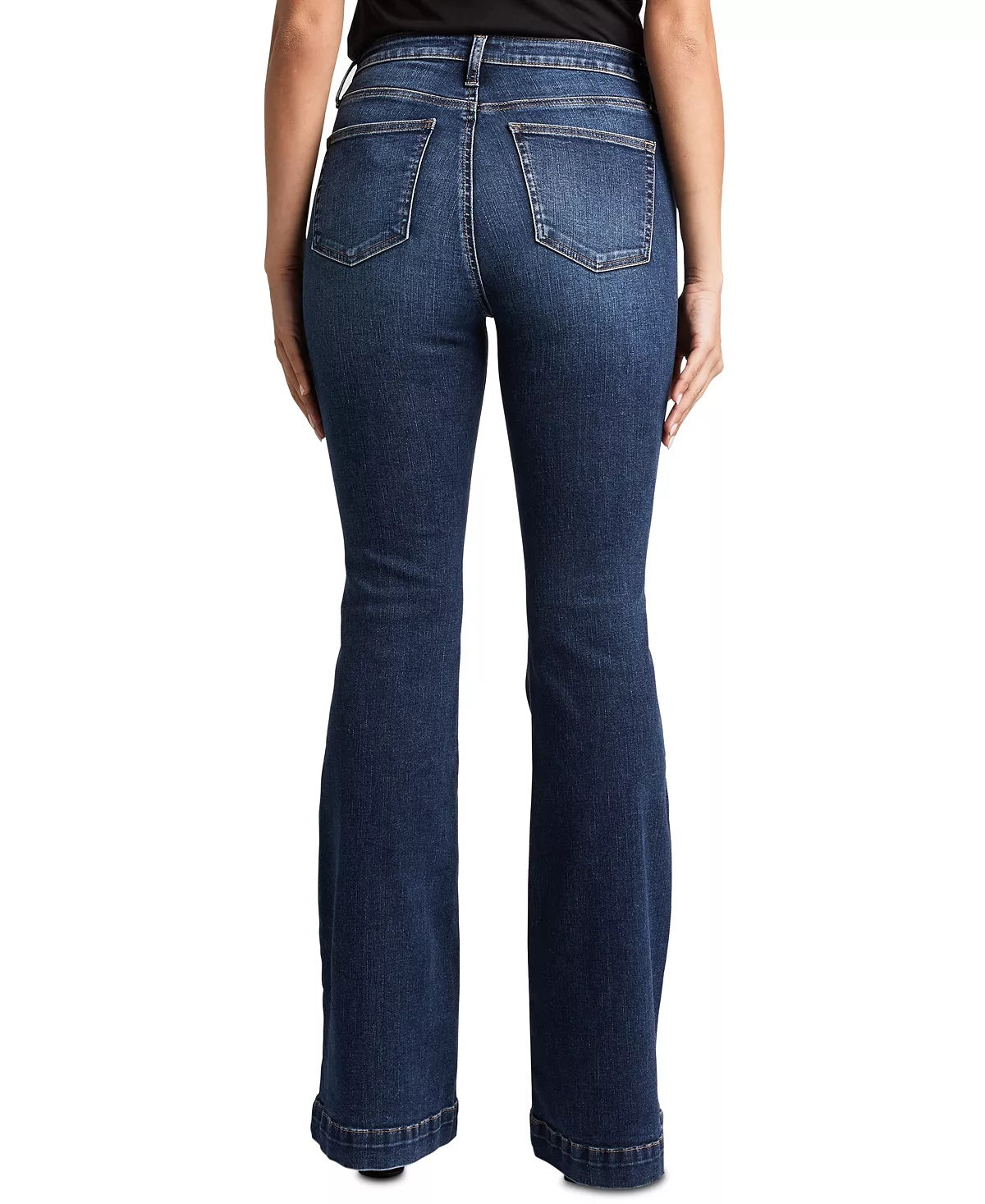 Calça jeans flare feminina Silver Jeans Co. High Note azul tamanho 28x35