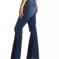 Calça jeans flare feminina Silver Jeans Co. High Note azul tamanho 28x35