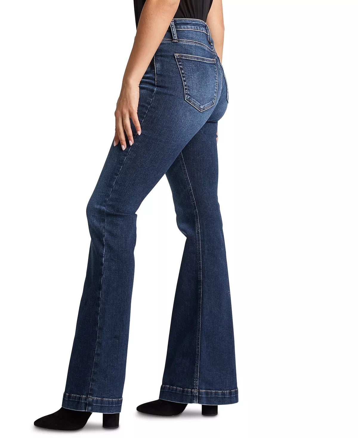 Calça jeans flare feminina Silver Jeans Co. High Note azul tamanho 28x35