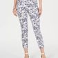 Calça jeans skinny estampada com controle de barriga feminina Charter Club, tamanho 14, branca