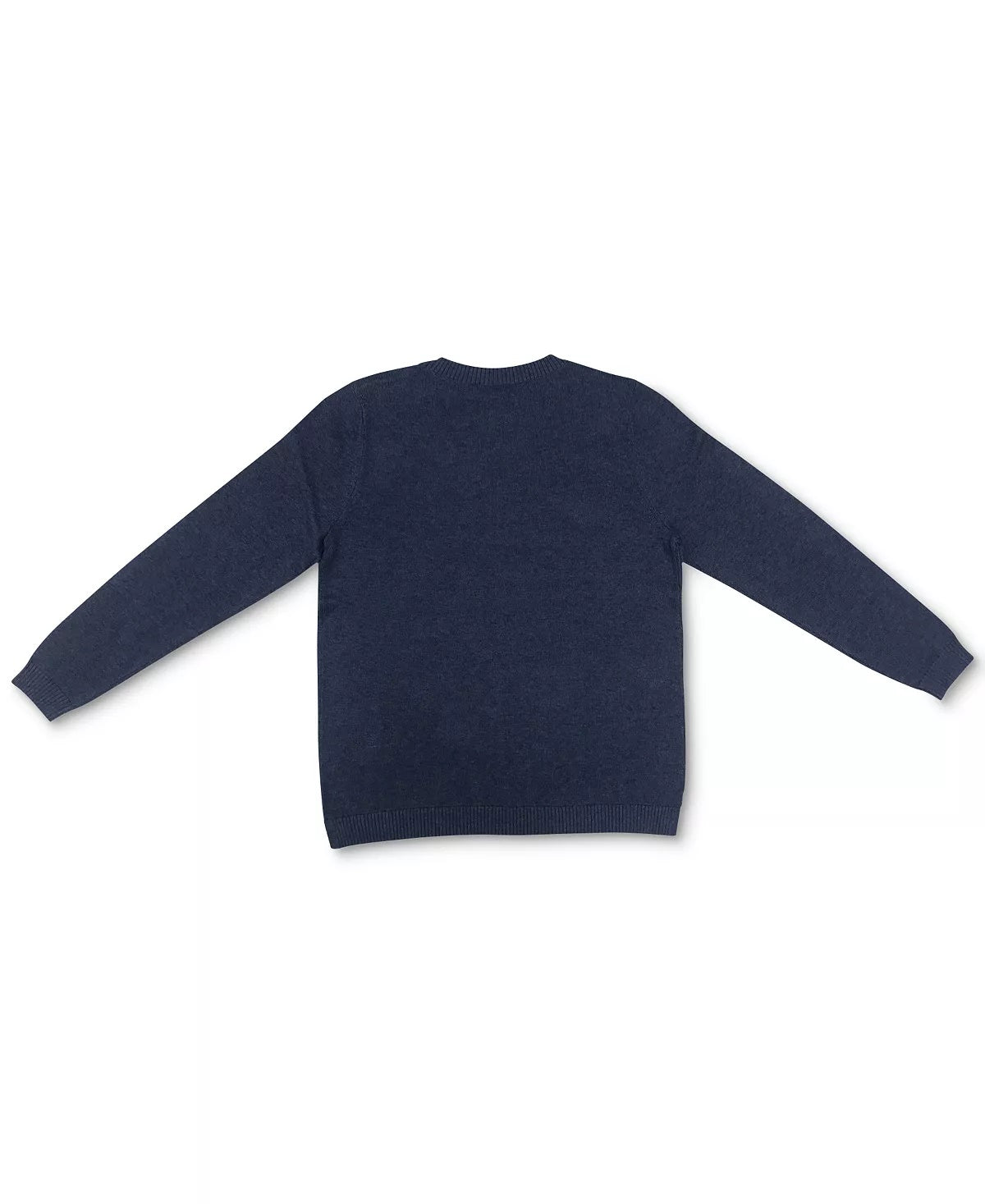 Karen Scott Suéter Feminino de Algodão com Canelado Azul Tamanho Grande