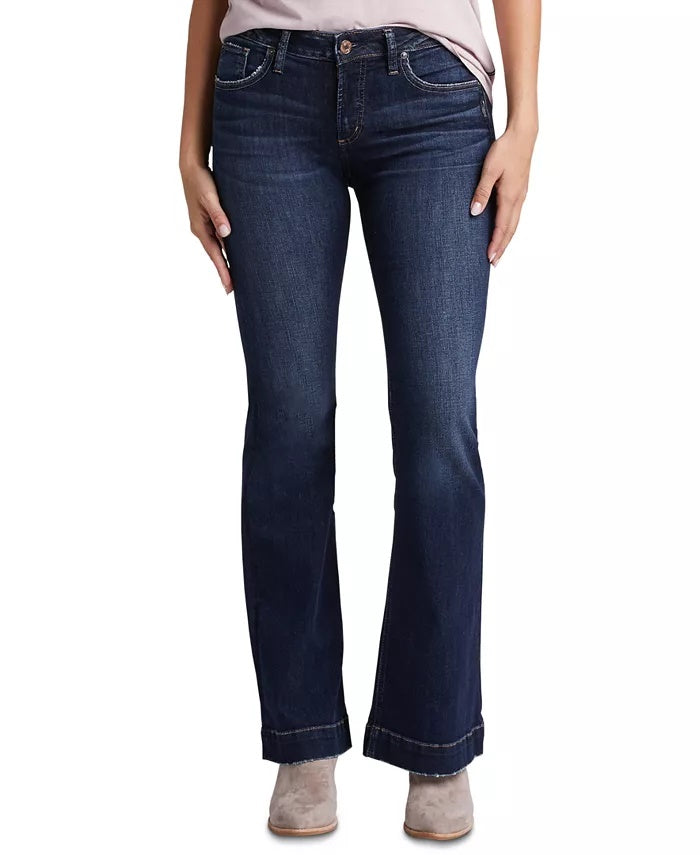 Calça jeans feminina Avery da Silver Jeans Co., azul, tamanho 28x33
