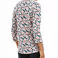 Blusa feminina com estampa floral e decote em V franzido, tamanho XG, rosa, Charter Club