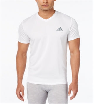 Camiseta Adidas Essentials Masculina Branca Tamanho Médio