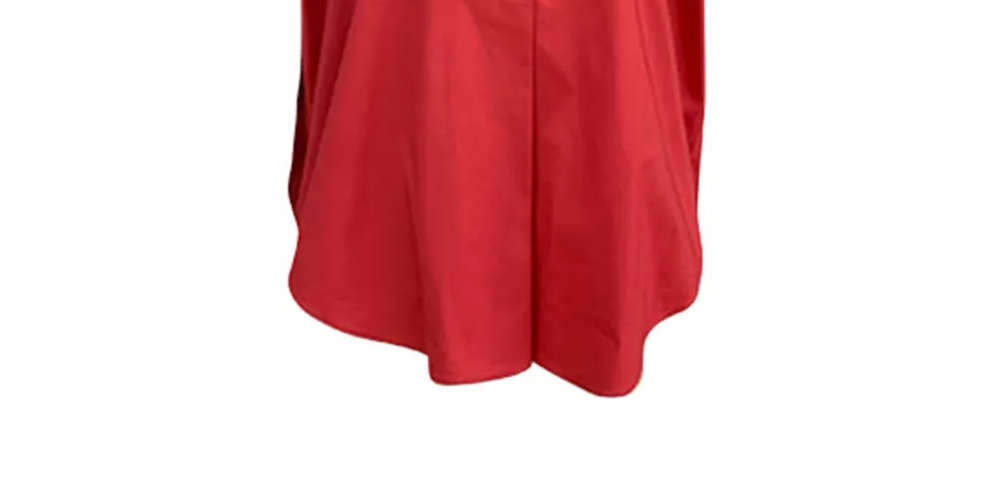 Blusa feminina Alfani sem mangas com gola vermelha tamanho grande