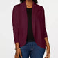 Karen Scott Cardigan Feminino Frente Aberta Marrom Tamanho P