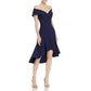 Vestido midi de crepe tomara que caia Aqua feminino, azul, tamanho 8