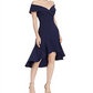 Vestido midi de crepe tomara que caia Aqua feminino, azul, tamanho 8