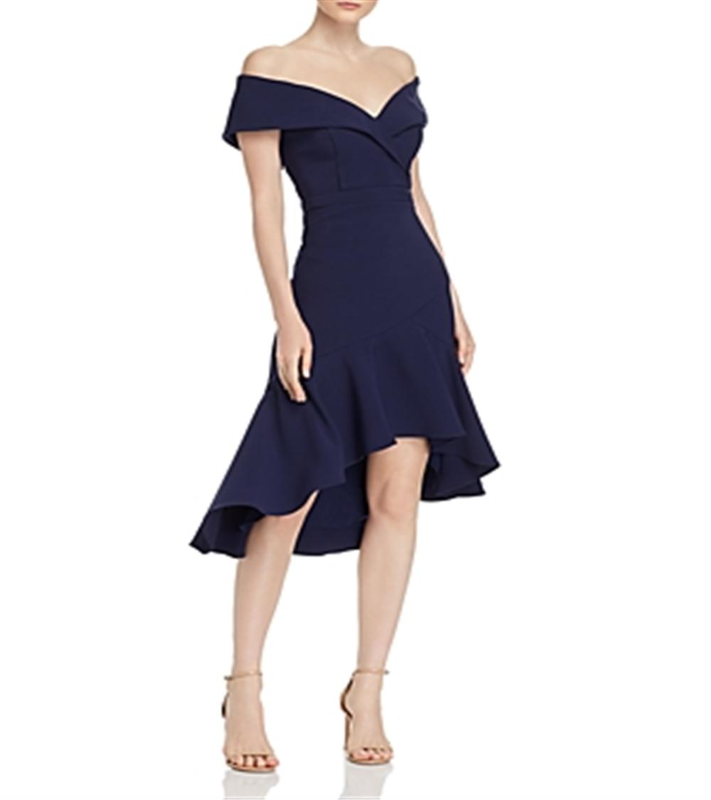Vestido midi de crepe tomara que caia Aqua feminino, azul, tamanho 8