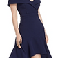 Vestido midi de crepe tomara que caia Aqua feminino, azul, tamanho 8