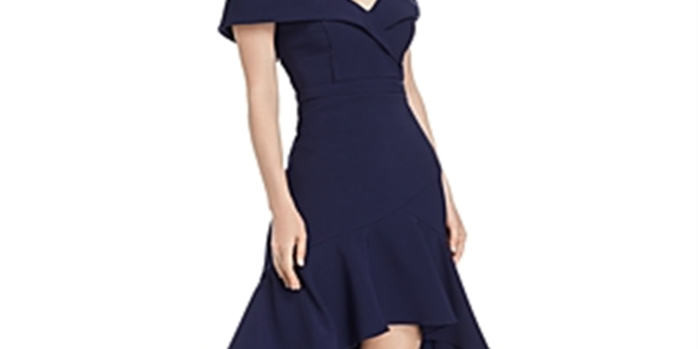 Vestido midi de crepe tomara que caia Aqua feminino, azul, tamanho 8