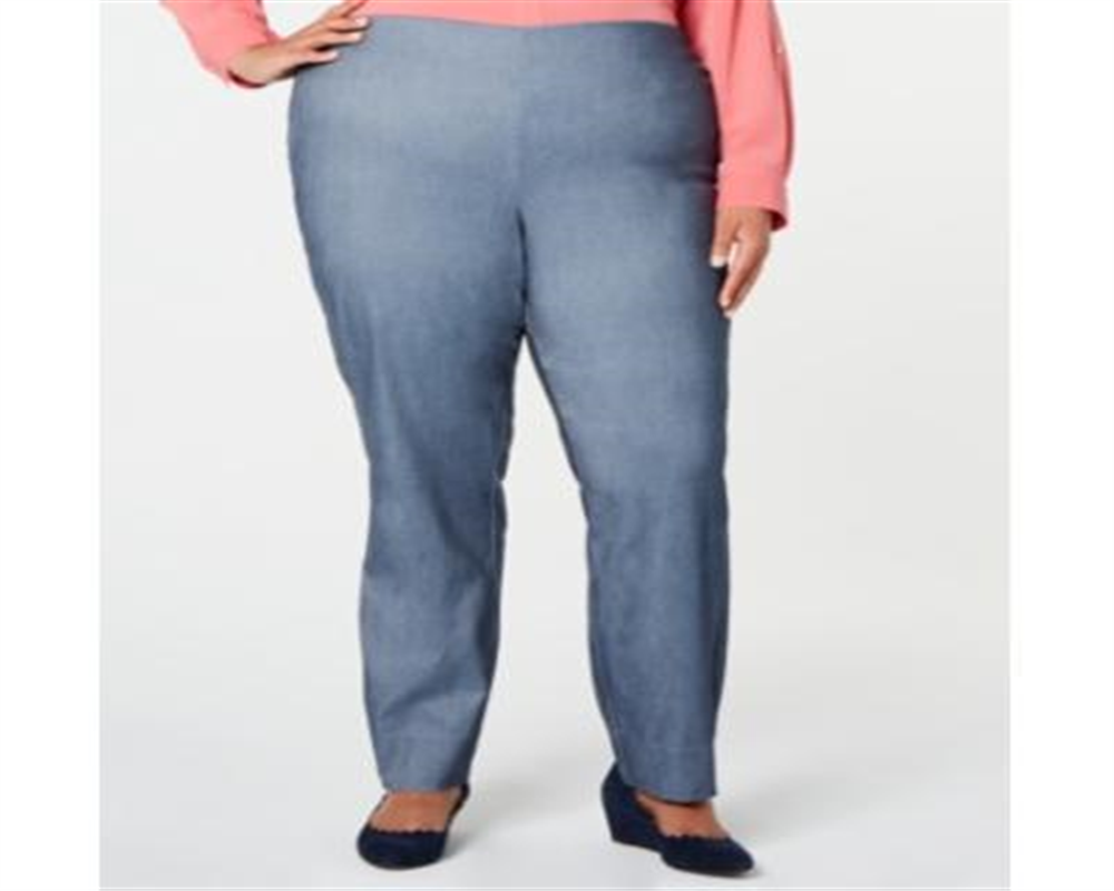 Calça skinny feminina Charter Club Plus Tummy Control de cintura alta, azul, tamanho 14W