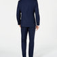 Terno masculino Marc New York Modern Fit Stretch Birdseye Azul Tamanho 40