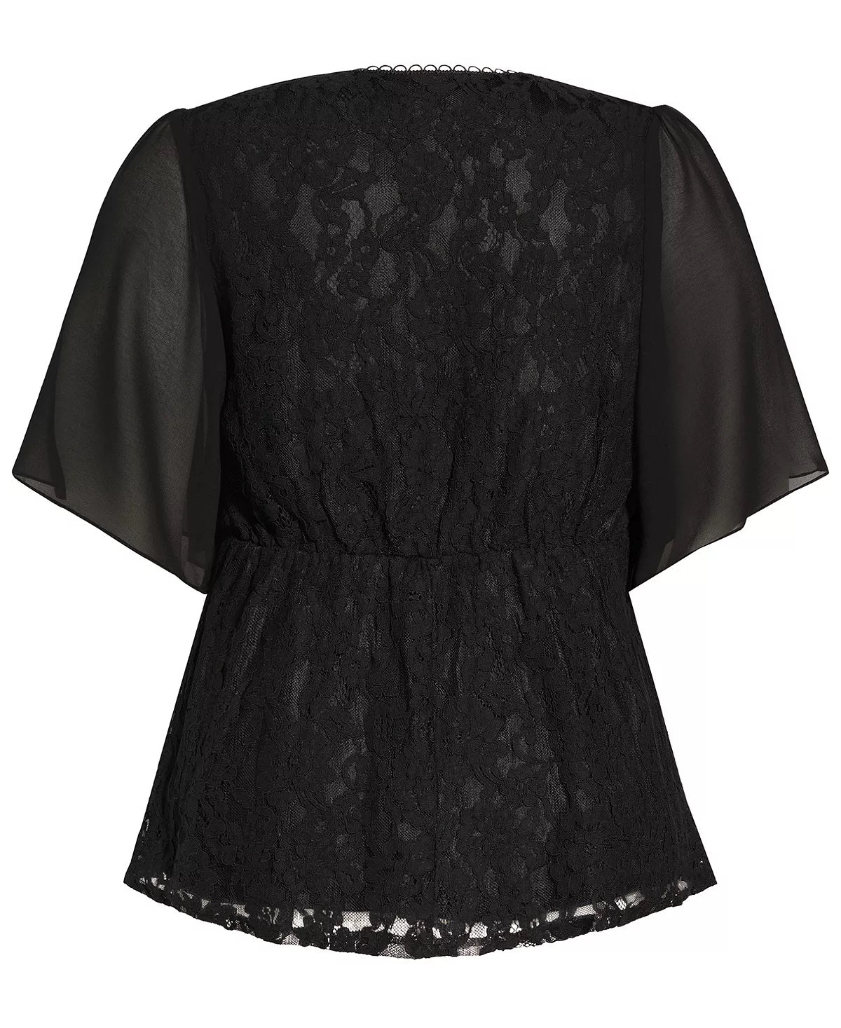 Top Feminino City Chic Trendy Plus High Born Preto Tamanho 18W